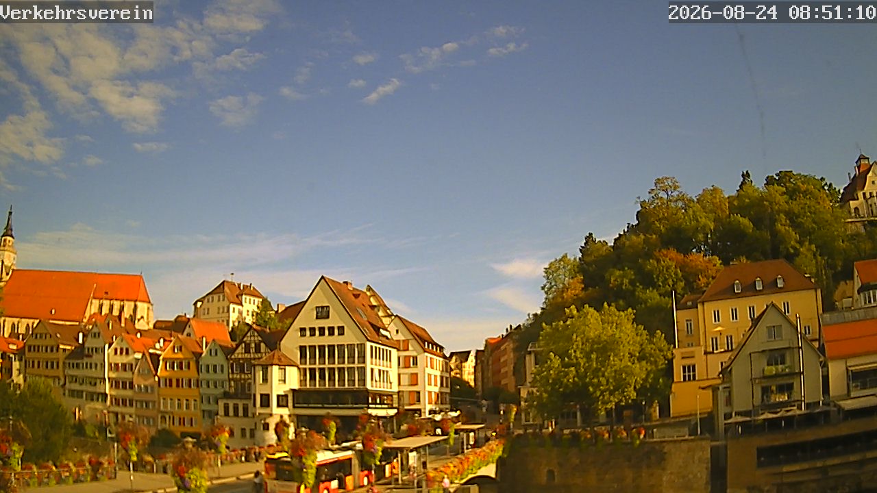 Webcam Tübingen - Livebild der Neckarfront